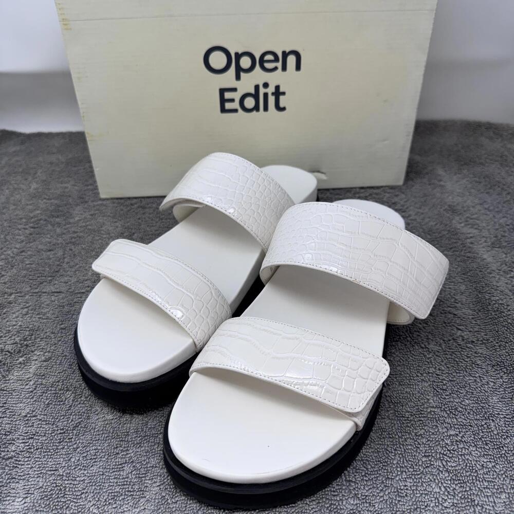 NIB Women's Size 9 White Slide Sandal #vacation #spring #easter
